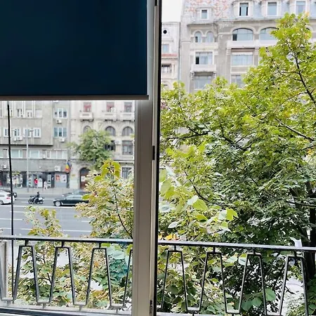Ultra-central View 1 Bedroom With Balcony & Free Wifi Бухарест